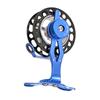 Left-Handed Ice Fishing Reel Full Metal Skeleton Aluminium 39g Lightweight with Unloading Force Adjustment for Ice Fishing Enthusiasts