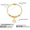 Niche Heart-Shaped Zircon Flower Stainless Steel Bracelet - European & American Style for Women