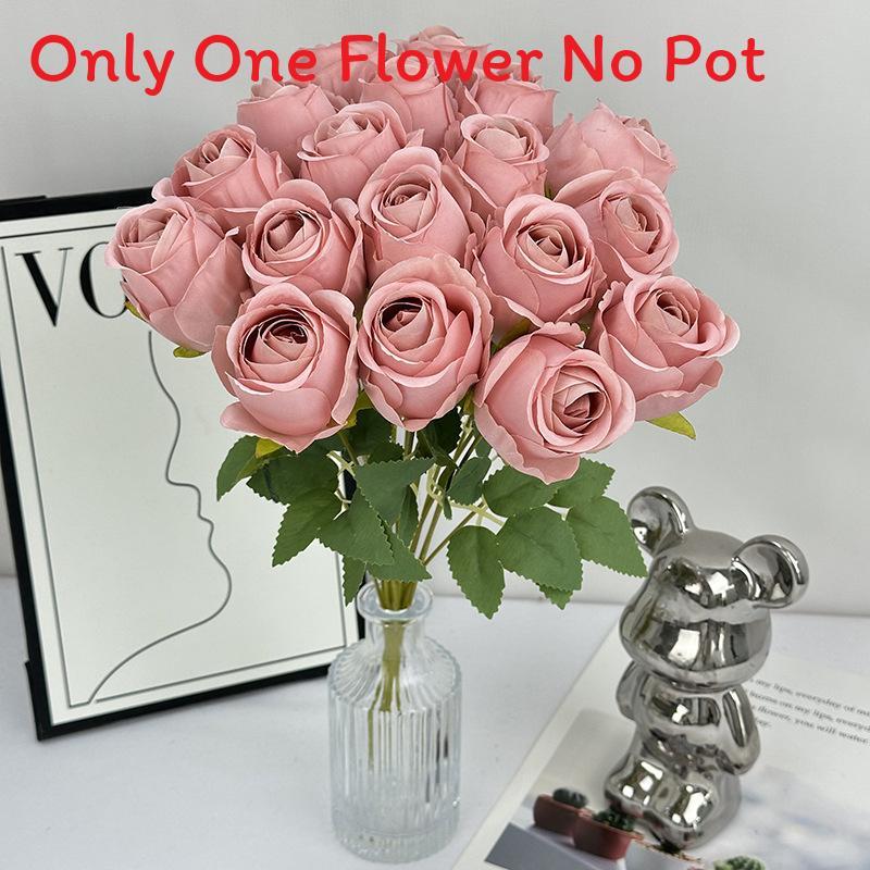 Elegant Flower Rose With Silk Texture For Wedding Photography Home Decor