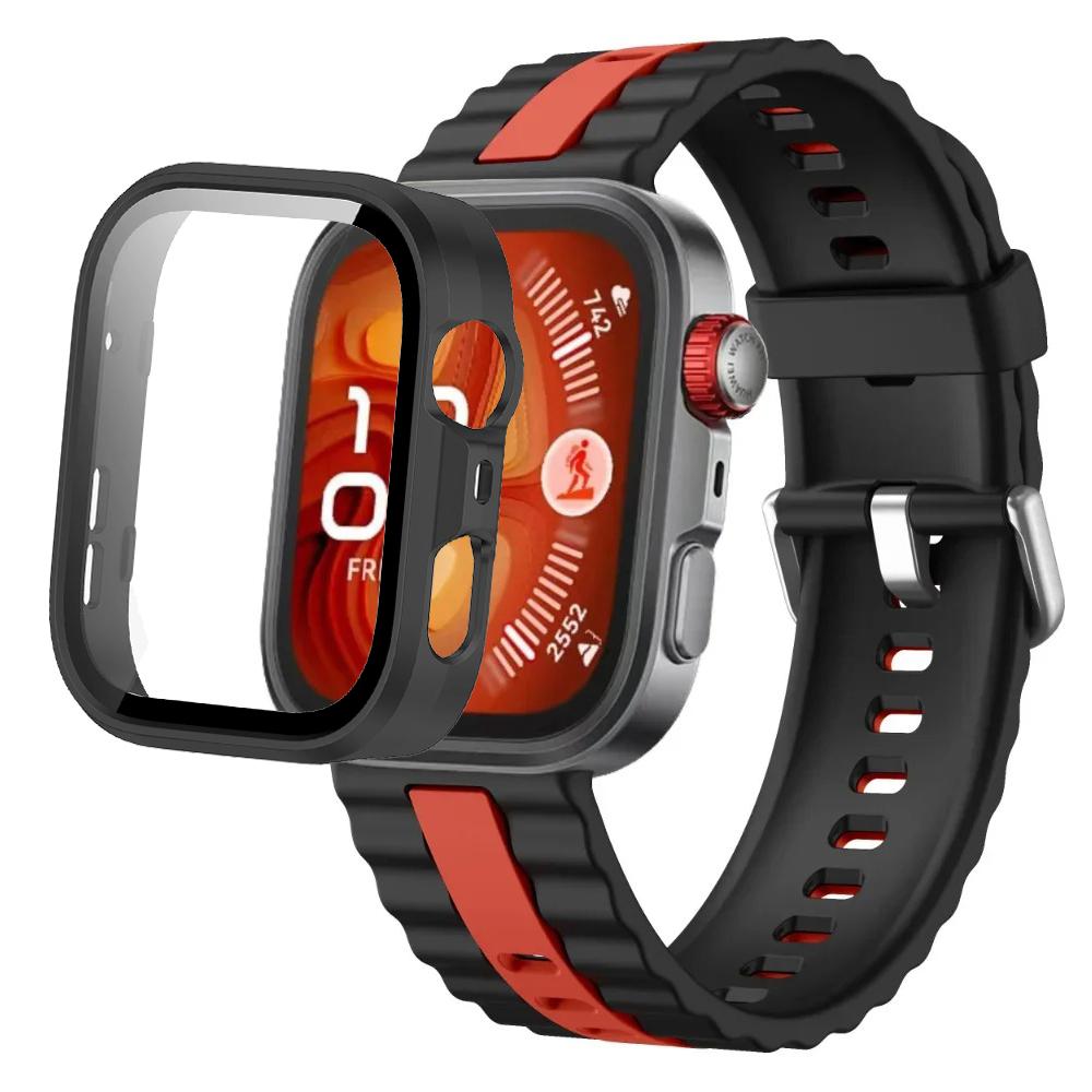 Silikonarmband+PC-Hülle für Huawei Watch Fit 4/Fit 4 Pro Intelligentes Armbandteile für Huawei Watch Fit 3 Uhr Schutzhülle