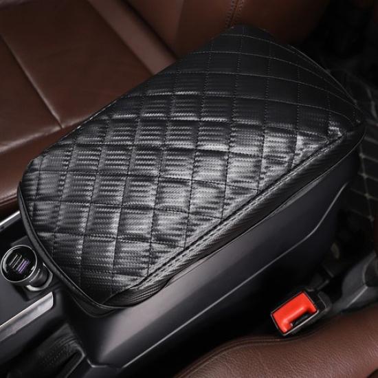 Black Car Armrest Box Cover Cushion Pad For Benz G-class G500 G63 G65 2013-18