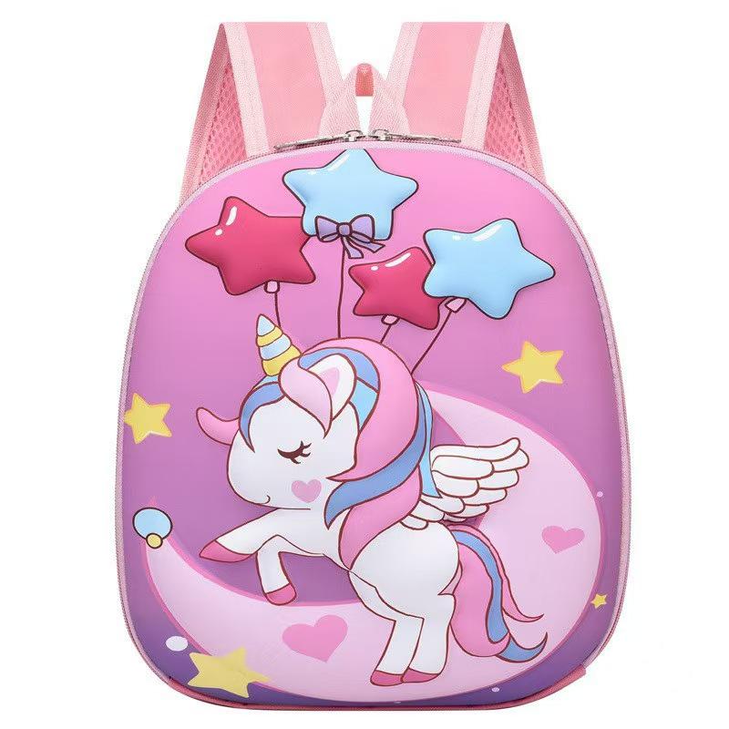 3D Animal Hard Shell Backpack for Kids (2-7 Years) - Lightweight Cartoon Design