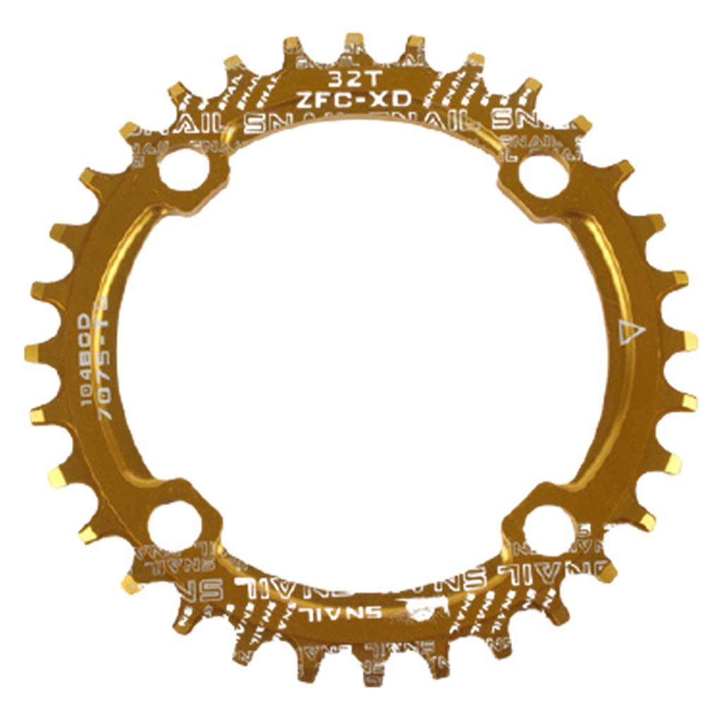 For Bicycle Bike Round/Oval 104BCD 32T 34T 36T 38T Narrow Wide Single Chainring