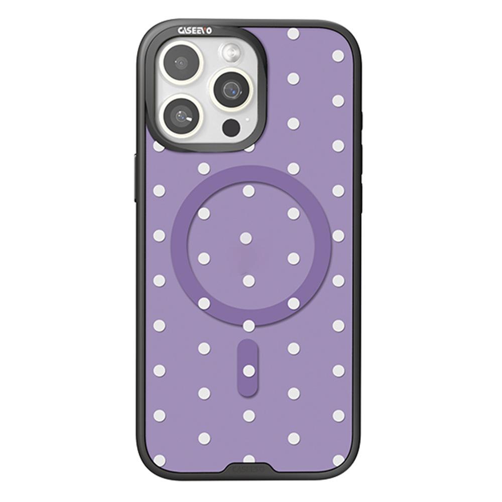 

CASEEVO For iPhone 15 Pro Case Compatible with MagSafe TPU Acrylic Cover with Interchangeable Dots Backplate