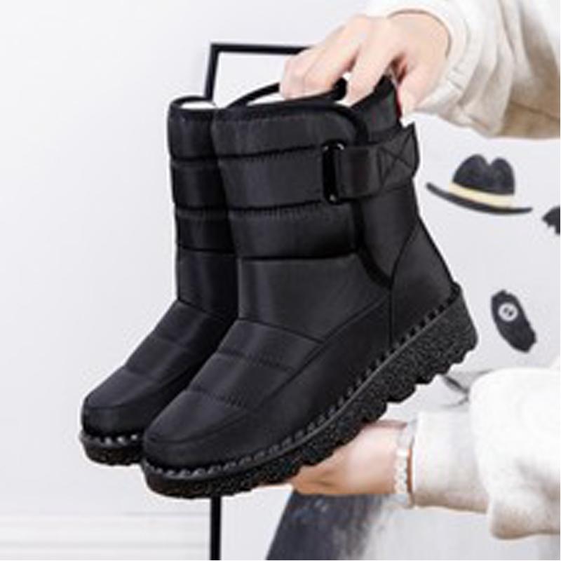 Fashion Boots Women Non Slip Waterproof Winter Snow Boots Platform Shoes for Women Warm Ankle Boots Cotton Padded Shoes Botas De Mujer