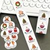500pcs/roll Christmas Roll Stickers for Laptop Notebooks, Envelopes, Water Cups, Seals, Decorative Stickers
