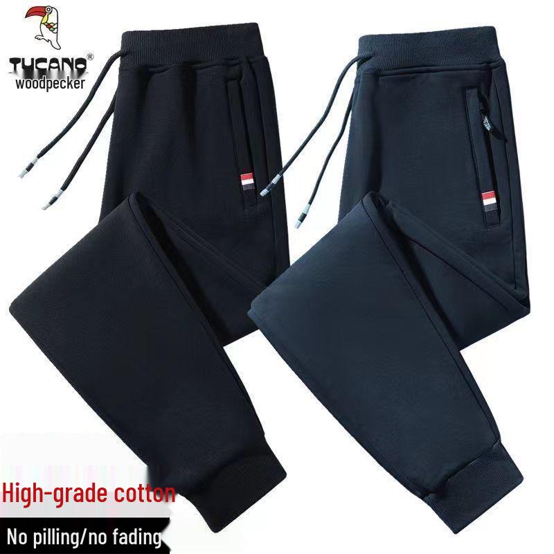 Woodpecker Men's Winter Lambswool Tracksuit Set - Stand Collar, Fleece-Lined, Loose Fit, Two-Piece