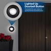 Classic Design Black LED Metal Doorbell Push Button