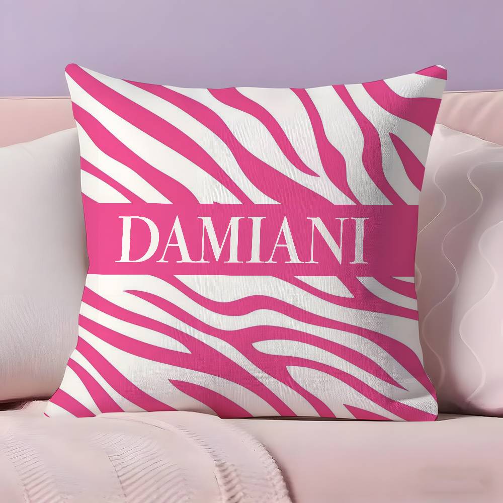 Italian Gorgeous D-Damiani Pillow Case Anti-dustmite Pillowcase Invisible zipper silky short plush Sofa cushion cover