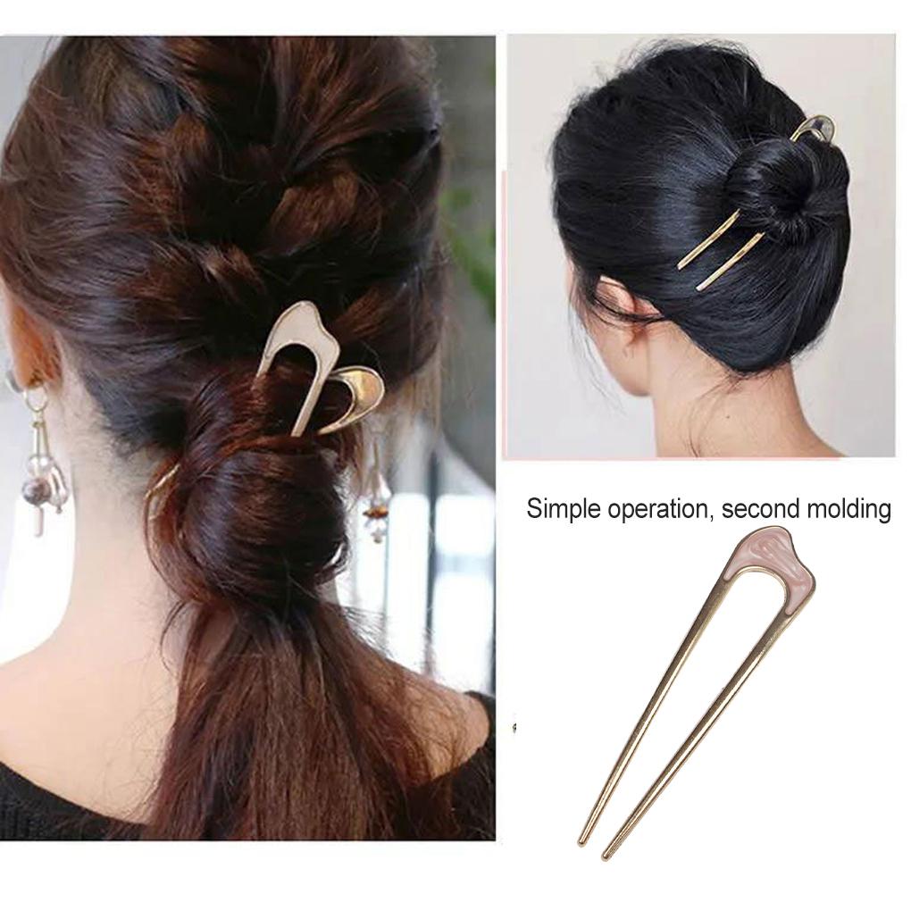 U-Form Stirnbänder Schlichtheit Mädchen Modeln Eleganter Stil Metall Frauen Gabel Leichtgewicht Tragen Hochzeit Haarstab Teenager Benutzen