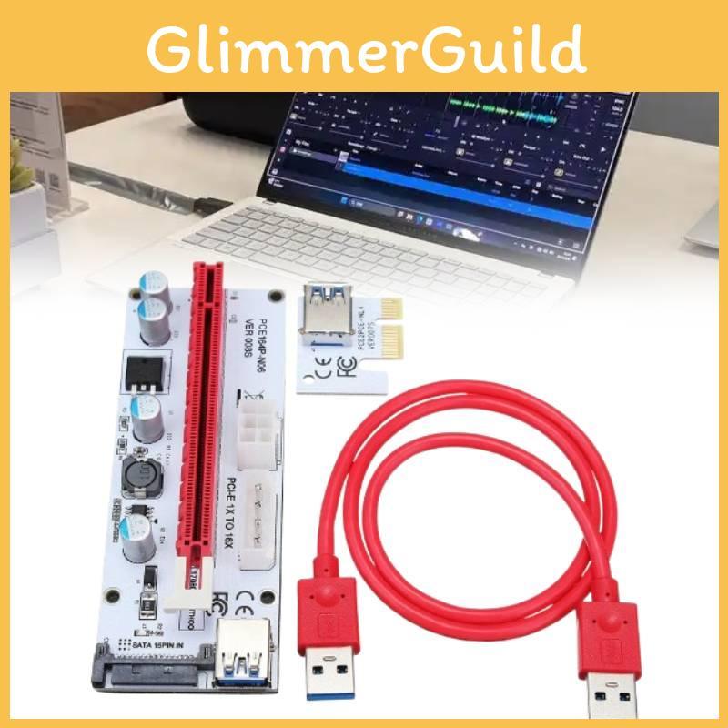 Pcie Pci-e Express 1x To 16x Gpu Extender Riser Card Adapter Btc Eth