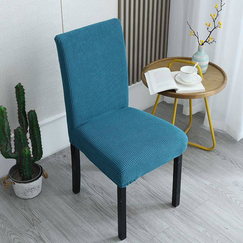 Jacquard Dining Chair Cover Spandex Elastic Stretch Long Back Chair Slipcover Case for Chairs Kitchen Hotel Wedding Banquet