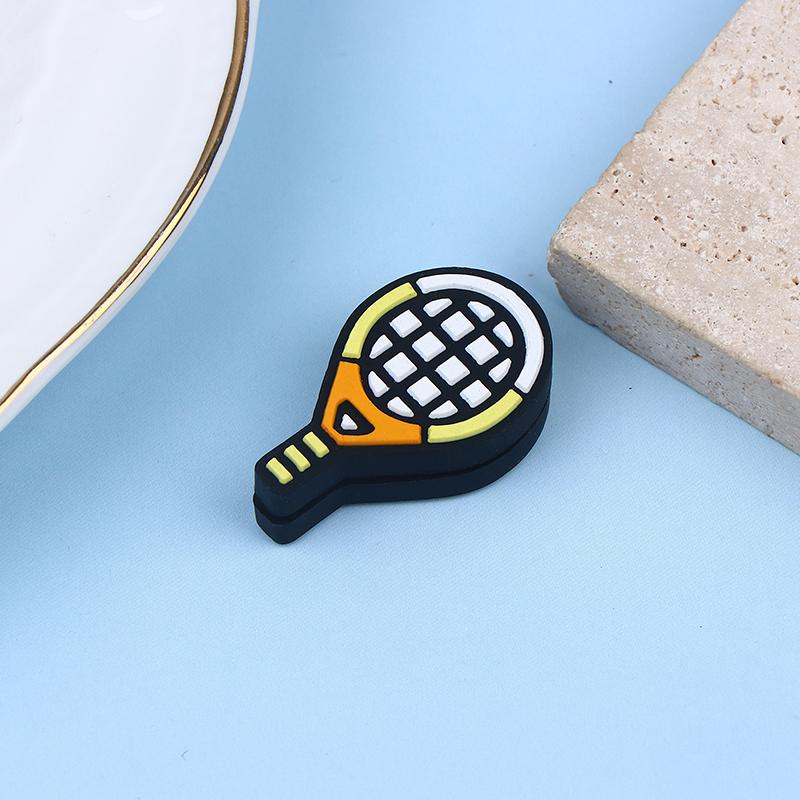 

Tennis Racket Shape Multi-Color Shock Absorber Silicone Sports Durable Tennis Squash Badminton Staff Accessories