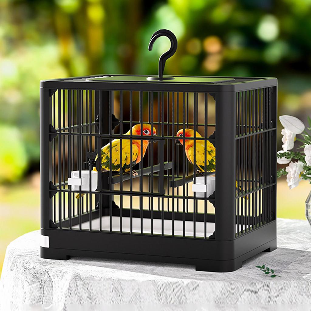 Belüfteter Villa Vogelkäfig für Innen- und Außenbereich Großer Vogelkäfig mit Futterspender Sitzstange für Wellensittiche Kanarienvögel