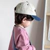 BOSTON Vintage Patchwork Kids Baseball Caps Spring Autumn Boy Girl Outdoor Travel Sunscreen Peaked Hats Adjustable Children Hats