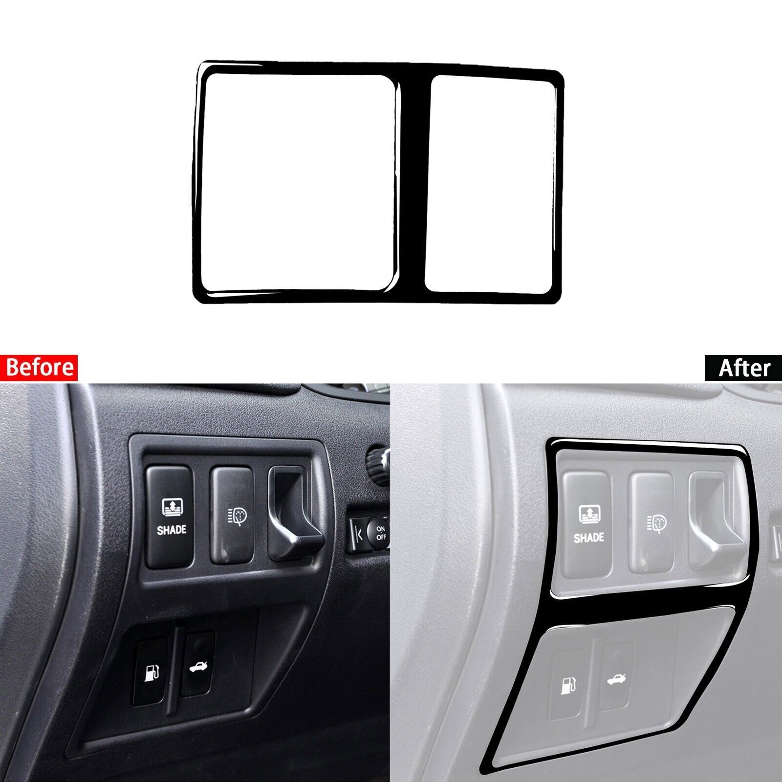 Piano Black Interior Rear Trunk Switch Button Cover  For Lexus IS250 IS350 06-12
