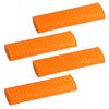 4 st flexibelt silikonhandtag grytlapp värmeisolering skydd för stekpannor och grytor orange silikonhandtagshållare