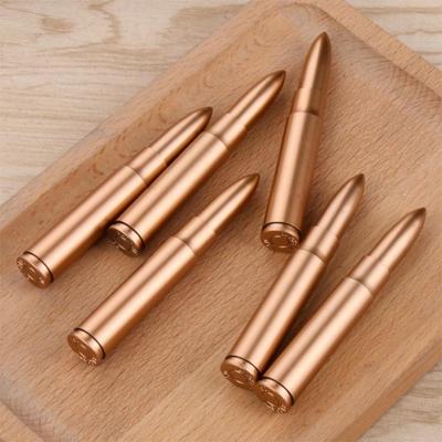 10 pezzi penna a sfera portatile in plastica a forma di proiettile per esterni, unica mini penna per firma, cancelleria per studenti, forniture per ufficio