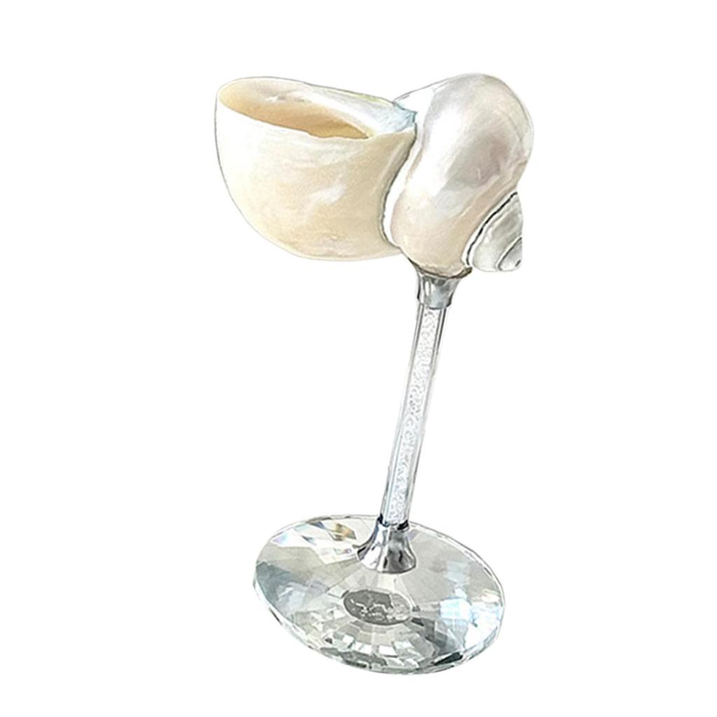 Wijnglazen in Schelpvorm Sapglas Kopje Creatief Multifunctioneel 2x7inch voor Moederdag Elegante Accessoires Handgemaakt