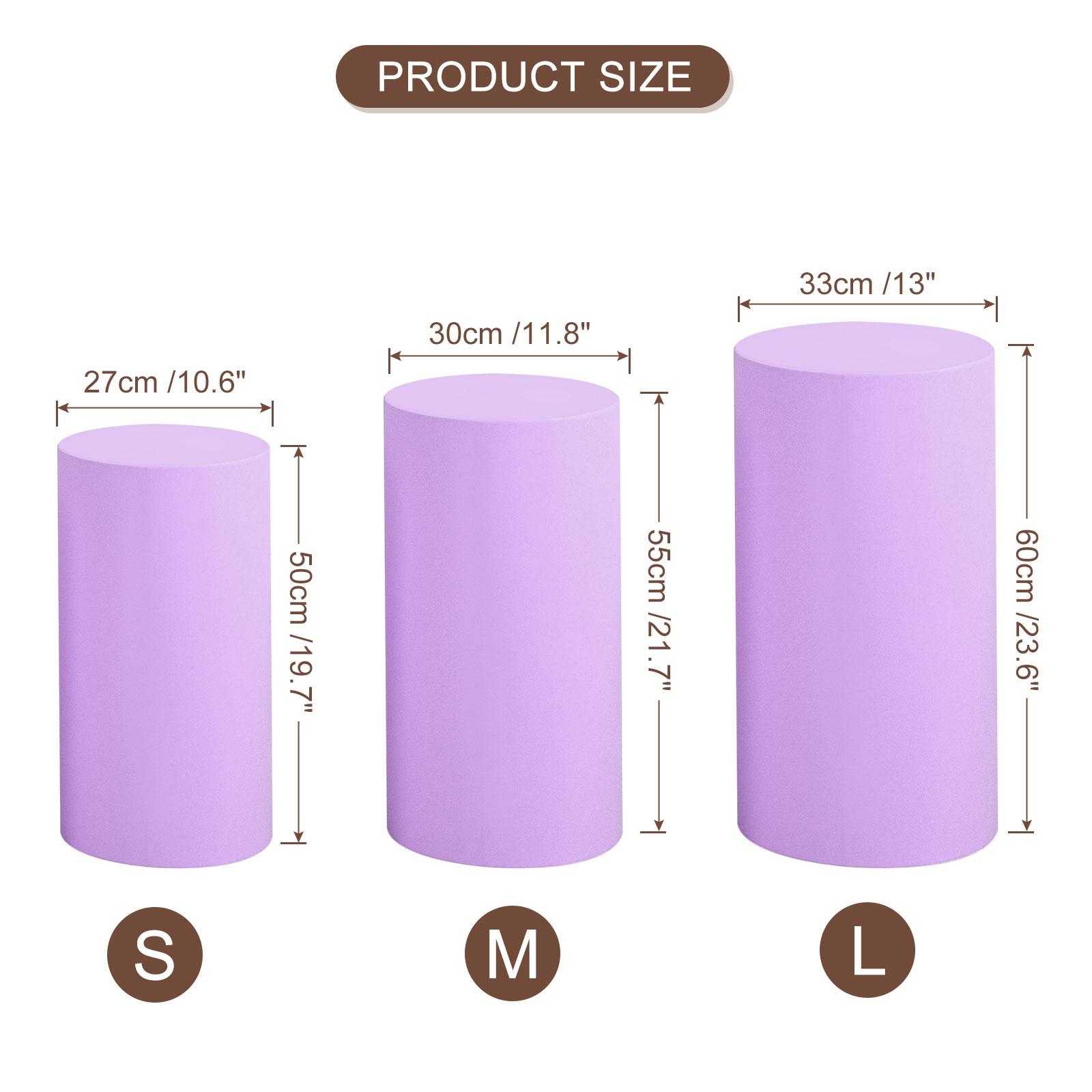 

3/5pcs Plinth Stand Cover Elastic Pedestal Column Cylinder Covers Cylinder Spandex Stand Covers for Birthday Wedding Decoration