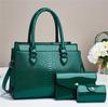 2023 Fashion Mother-and-Child Bag Set: European & American Crocodile Pattern Shoulder Crossbody Handbags