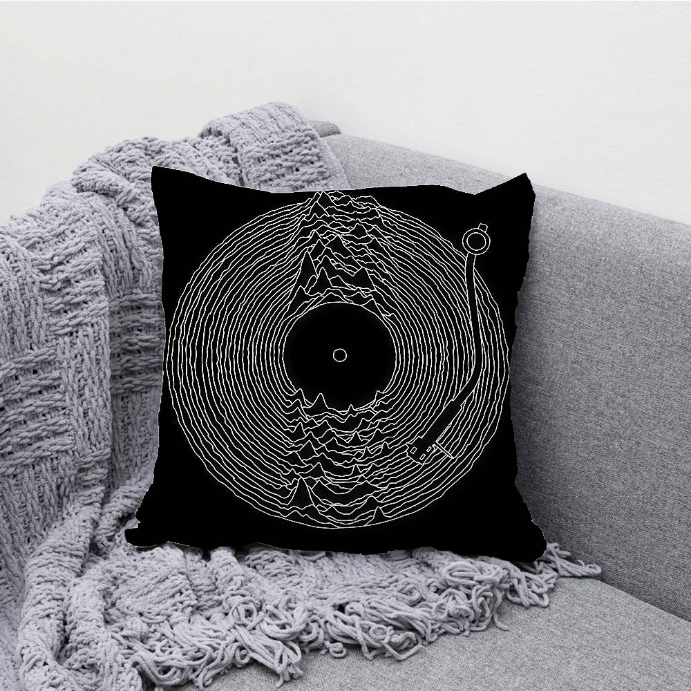 J-Joy D-Division Pillow Case Print Polyester Fiber 40X40 Cm Home Sofa Throw Cushion Cover Decoration
