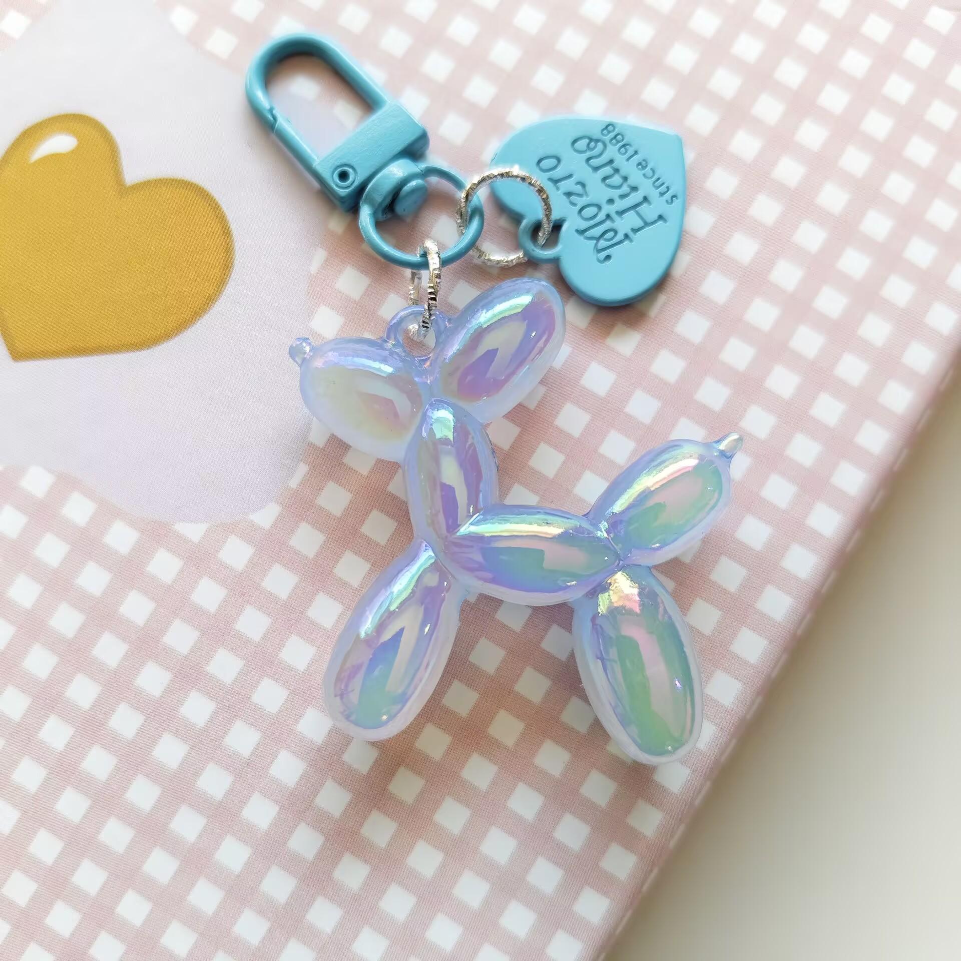 

Подвеска-брелок в виде собаки из цветного лазерного шара для сумок и телефонов - ювелирные аксессуары своими руками