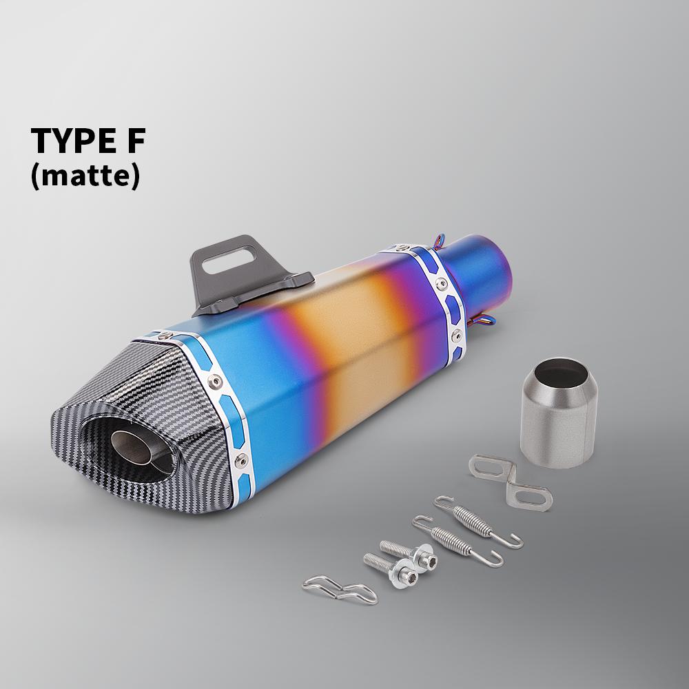 51mm Universal Exhaust Motorcycle Racing Muffler Modified Pipe for MT07 MT09 CBR500 CBR650 Z800 R25 B10 Z400 R3 R9 PCX125