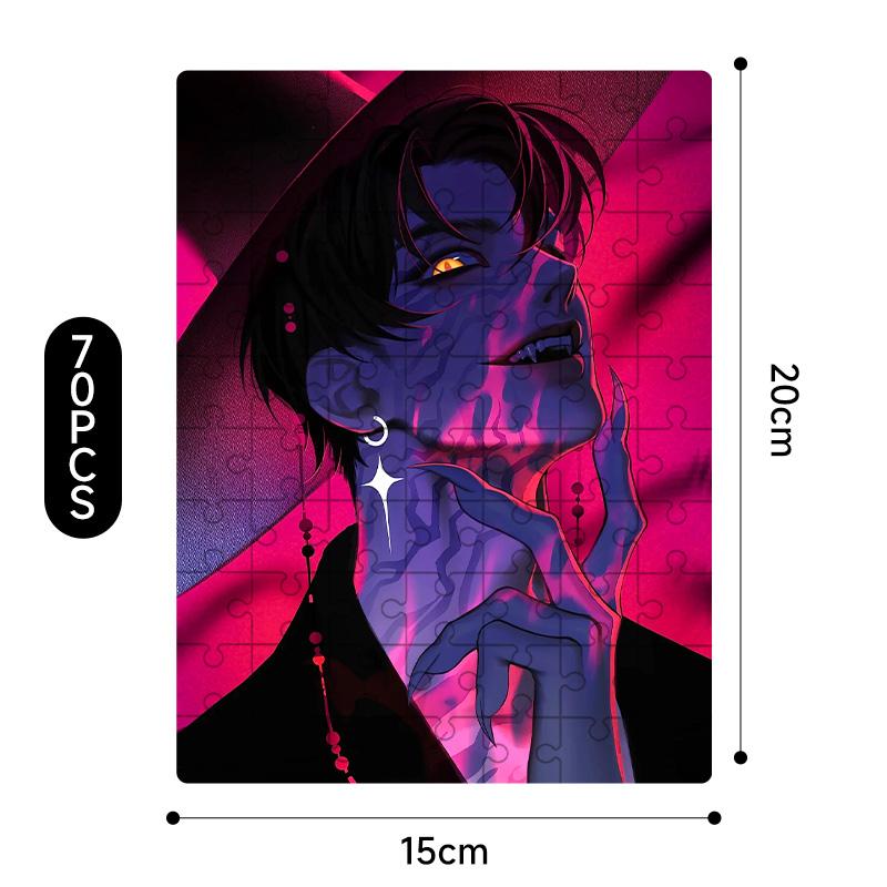 New Kpop Demon Hunters 20*15Cm Jigsaw Puzzle Toys Rumi Mira Zoey Huntrix Character Pattern Board Game Home Decor Children Gifts
