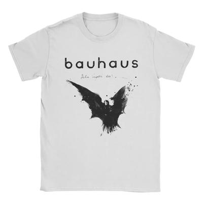 The Black Bat Bauhaus T-skjorter for Menn Vintage Bomulls T-skjorte Rund hals Kortermet T-skjorter Ny Ankomst Klær#Farge