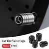 4 Pièces Bouchons de Valve de Pneu de Voiture en Métal Cache-poussière Accessoires Pour 2 3 6 5 Atenza CX30 CX90 CX60 CX50 MX30 CX3 CX5 MX5 CX7 Axela CX