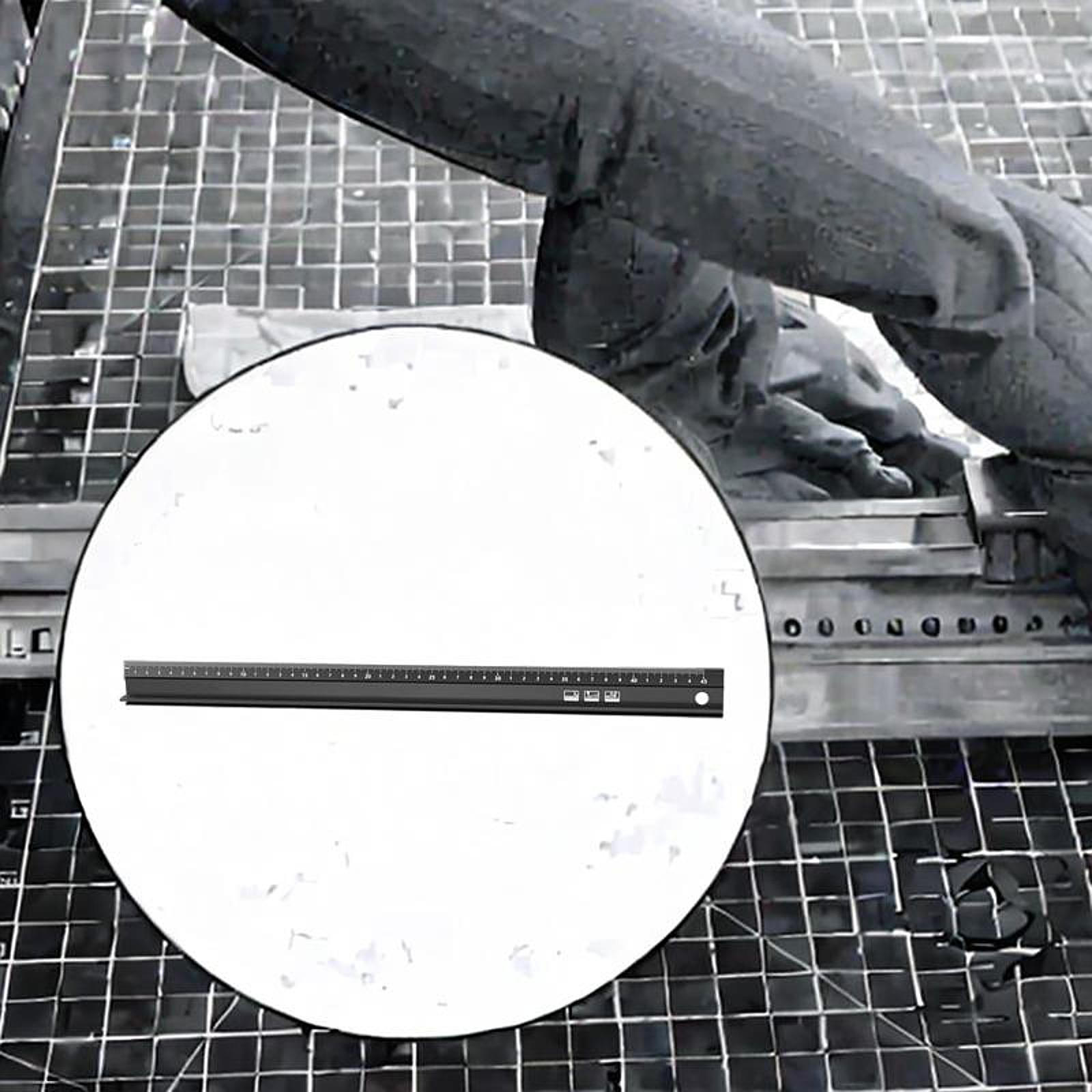 

Cutting Ruler Auxiliary Anti Aluminum Alloy Handmade Craft Leather Tool for Cloth 460mm