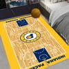 Vibrant Basketball Court Style Floor Mat Living Room Bedroom Home Non Slip Floor Mat Living Room Decoration Washable Carpet