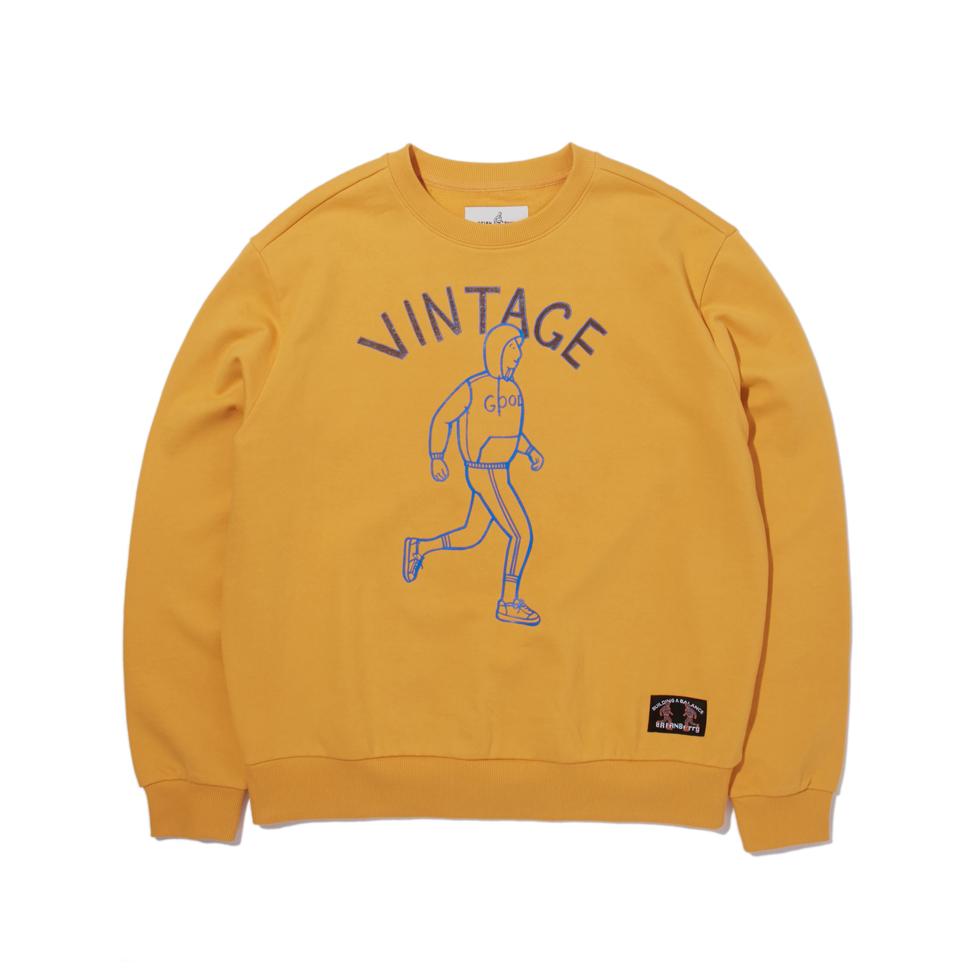 Свитшот Brian Berry Vintage Line_Горчичный M