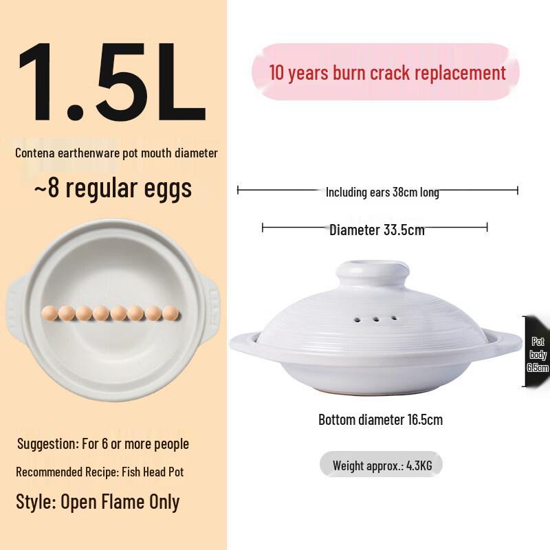 Kangtenai Commercial Heat-Resistant Shallow Ceramic Casserole