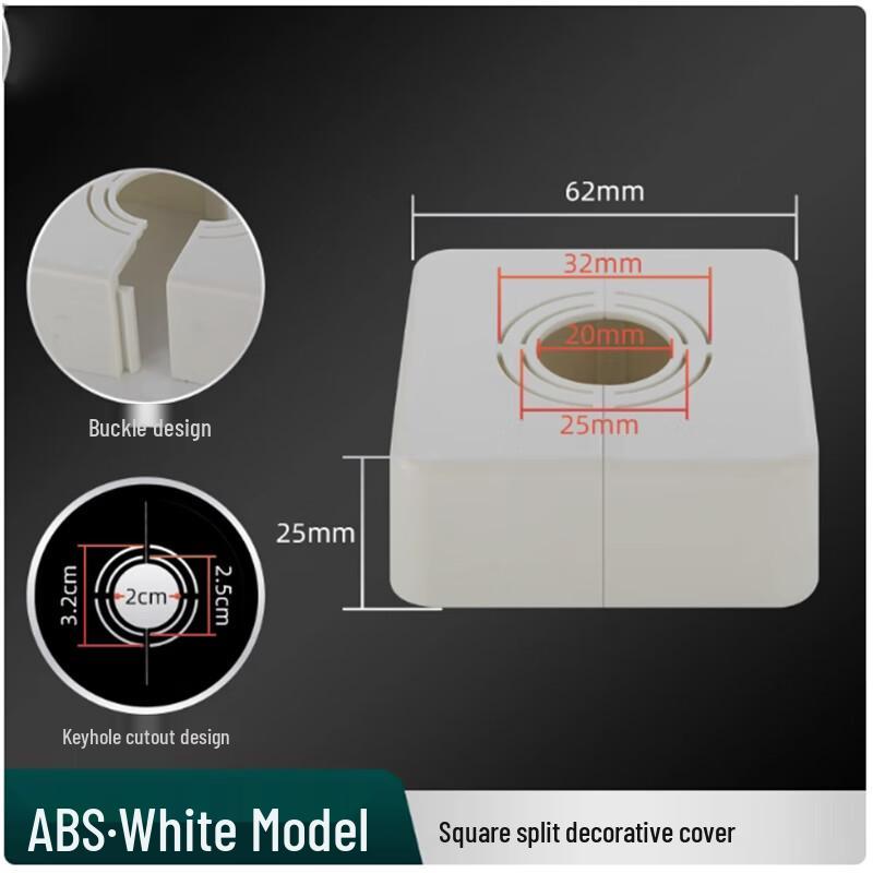 Zhuoma Shower Pipe Split Decorative Covers