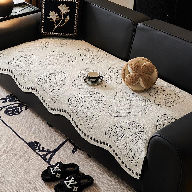Special-Shaped Sofa Cushion Fixed Non-Slip  New Sofa Seat Cushion Light Luxury High-End Irregular Sofa Cover