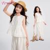 Girls' Summer Sleeveless Lace Set