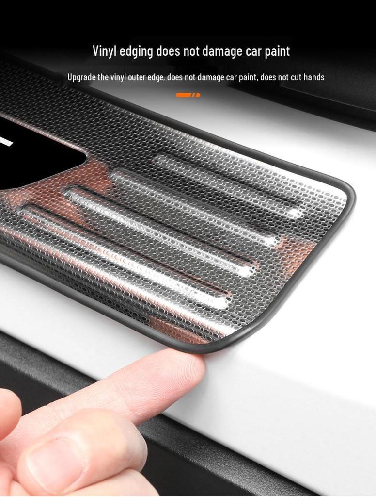 Decorative Door Sill Strips & Rear Bumper Guard for Deep Blue S05 - Stainless Steel Welcome Pedals, Car Accessories