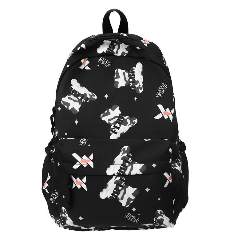 New small fresh junior high school college student schoolbag simple casual large capacity women's backpack light travel backpack