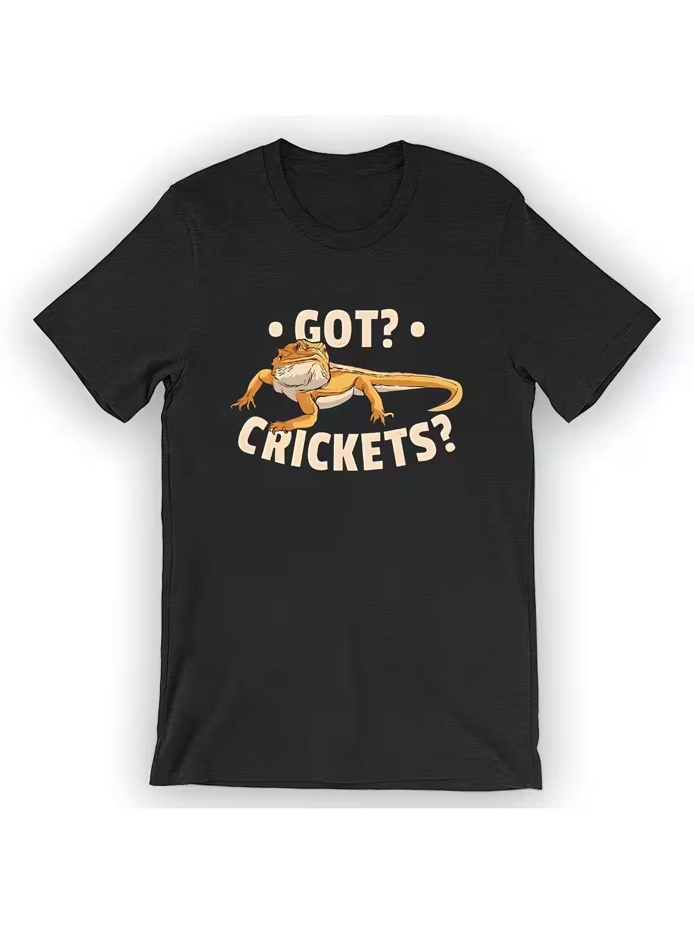

Unisex Cricket T-Shirt Cute Bearded Dragon Gift XXL