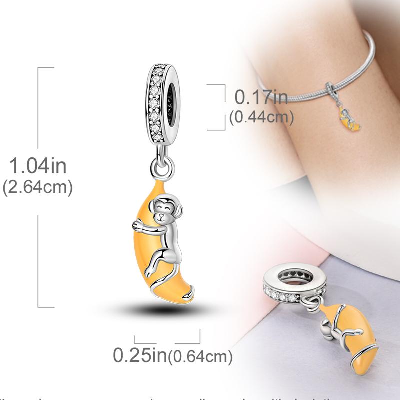 New Original Copper Charms Beads Pendants For Original Bracelet Necklaces Charm Women Diy Jewelry Gifts