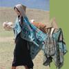 New Fashion Autumn Winter Retro Boho Plaid Print Scarf Women Layers Poncho Warm Scarve Capa Para Mujer Pashmina Cloak Wrap Shawl