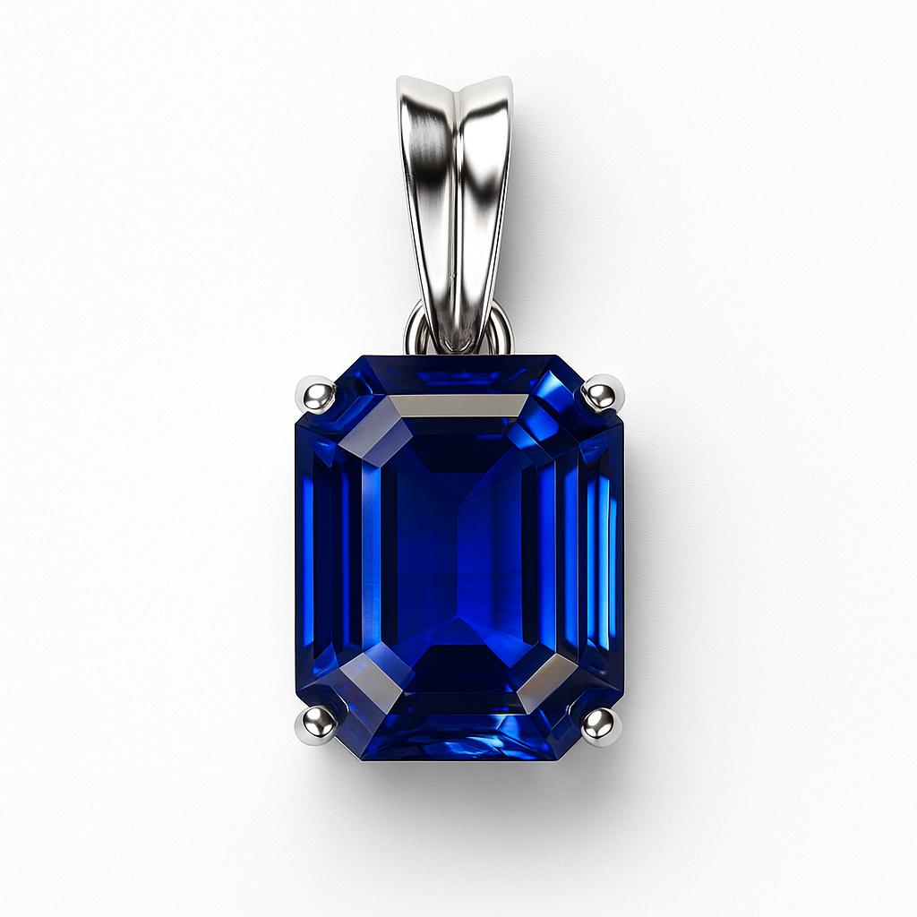 Natural Blue Tanzanite Pendant 20.7