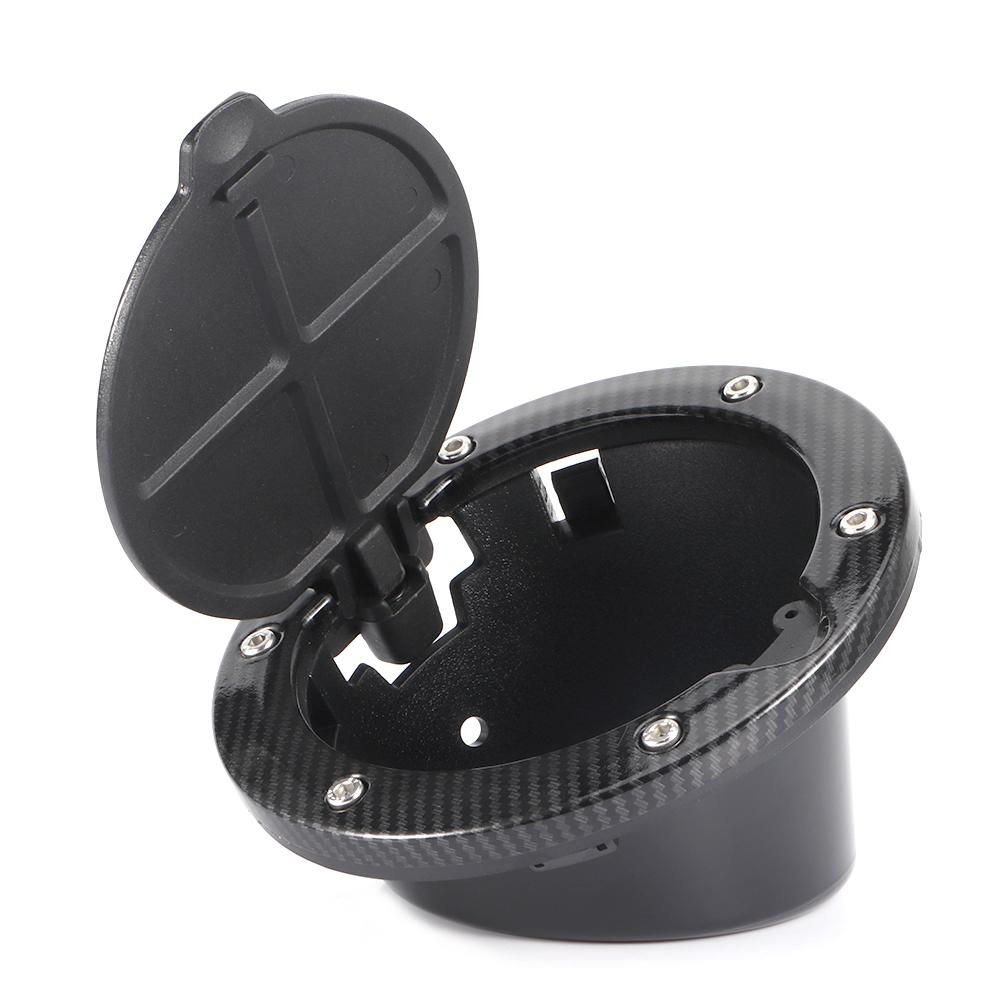 Oil Fuel Tank Filler Cap Carbon Fiber Style Modification Parts Fits for Jeep Wrangler JK 2 4 Doors 2007 2017