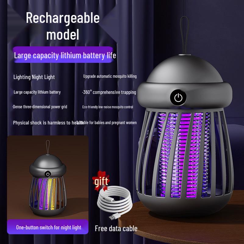 Silent, Safe, Radiation-Free Mosquito Killer Lamp: Ideal for Mothers & Babies, Efficient All-Night Protection for Home & Camping