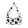 Plush Stylish Womens Handbag 2023 Spring Trendy Heart Shaped Tote Bag Casual