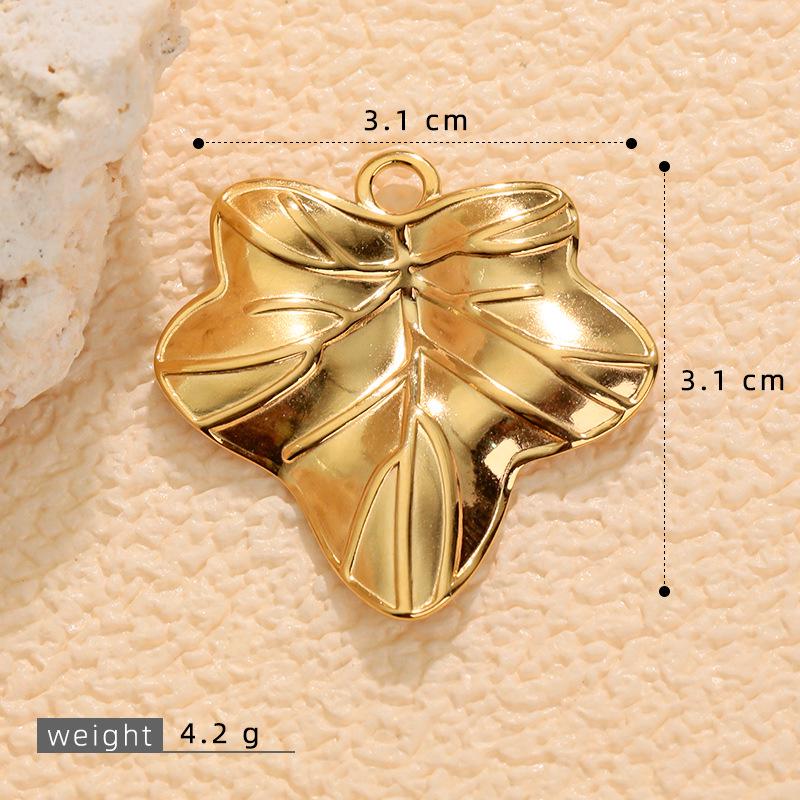 European & American Stainless Steel Natural Stone Sunflower Earrings - Non-fading DIY Pendant Charm Accessories