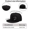 Simple Cat Print Design Flat Brim Hat Unisex Fashionable Outdoor Breathable Duck Bill Sports Hat