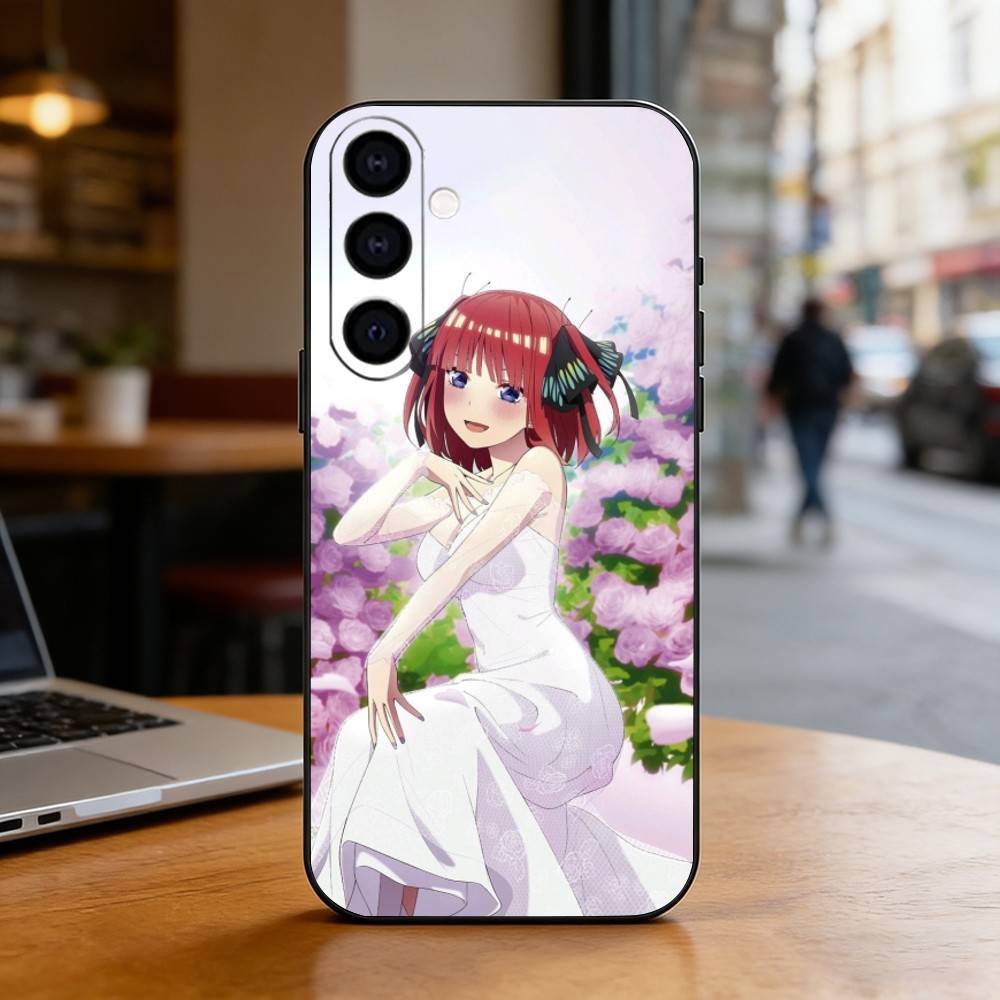 N-Nino N-Nakano Anime Phone Case For Samsung Galaxy A73,A72,A71,A70,A53,A52,A51,Soft Silicone Black Cover